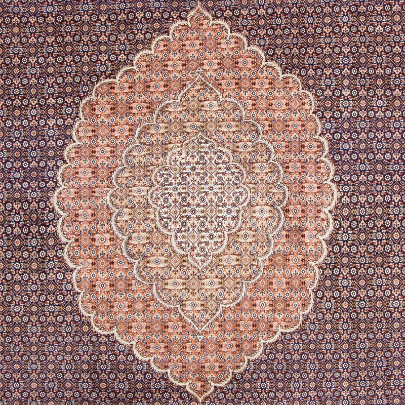 Tapis persan - Tabriz - 296 x 205 cm - bleu foncé
