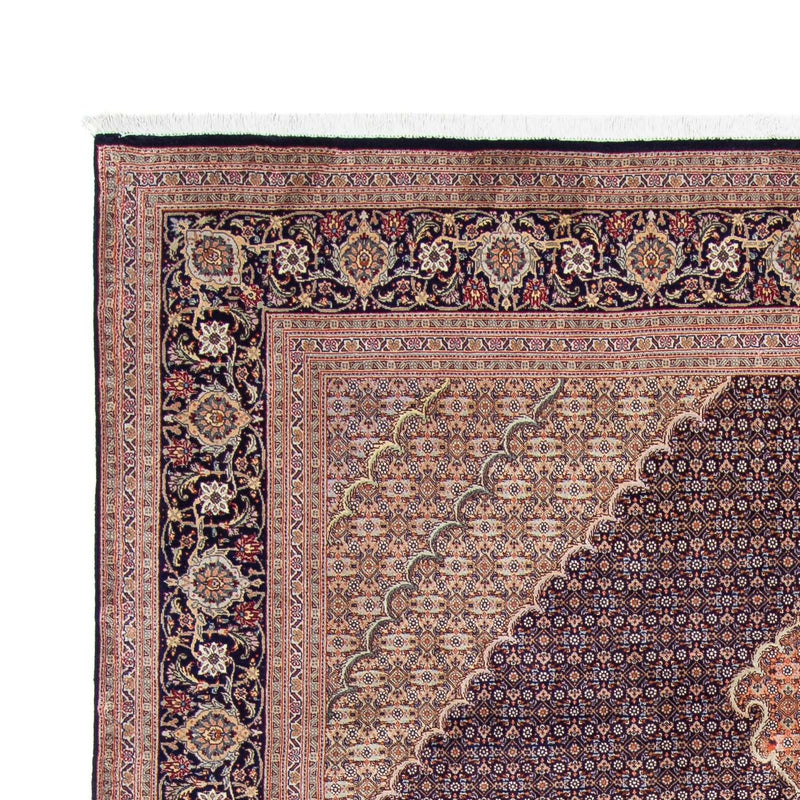 Tapis persan - Tabriz - 296 x 205 cm - bleu foncé