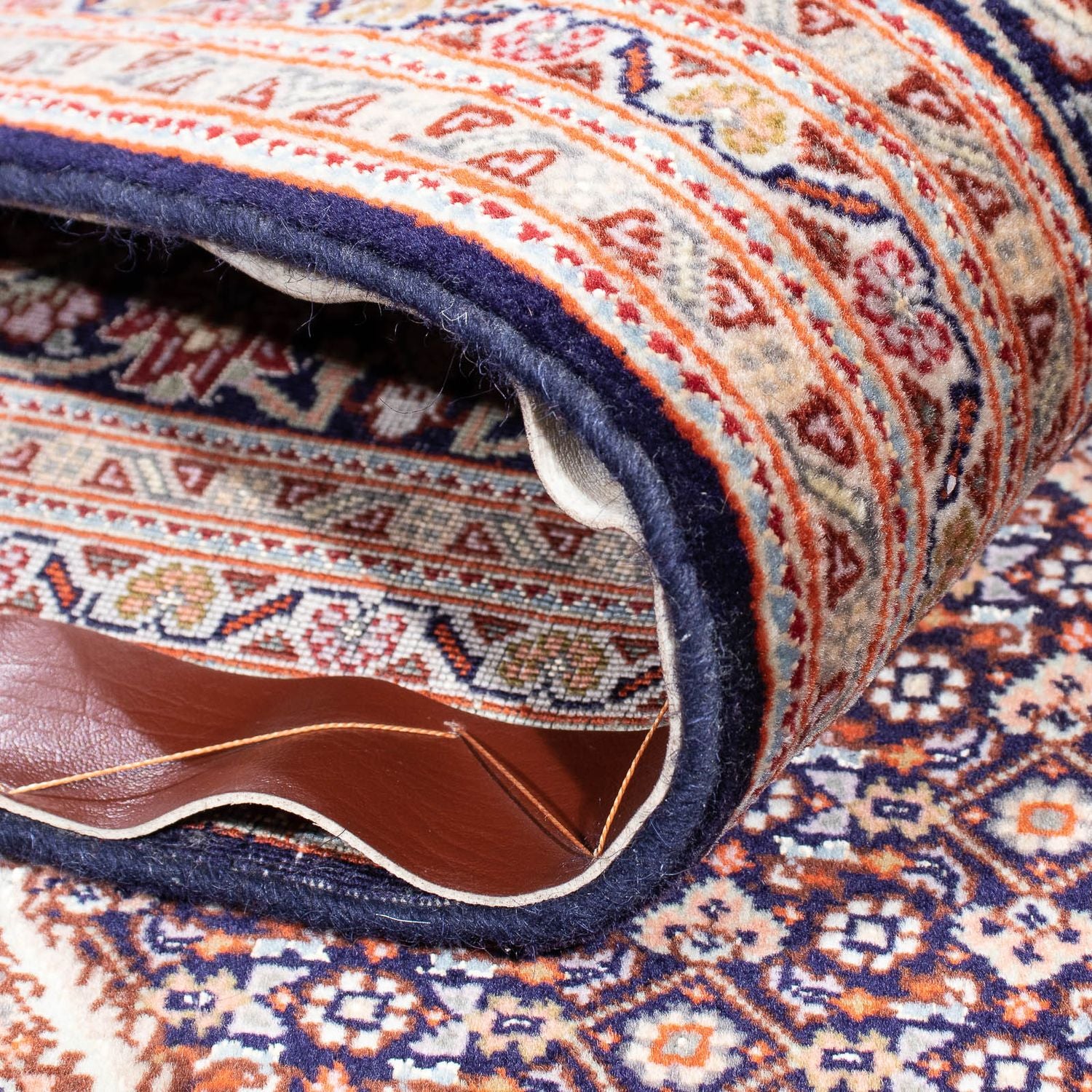 Tapis persan - Tabriz - 296 x 205 cm - bleu foncé