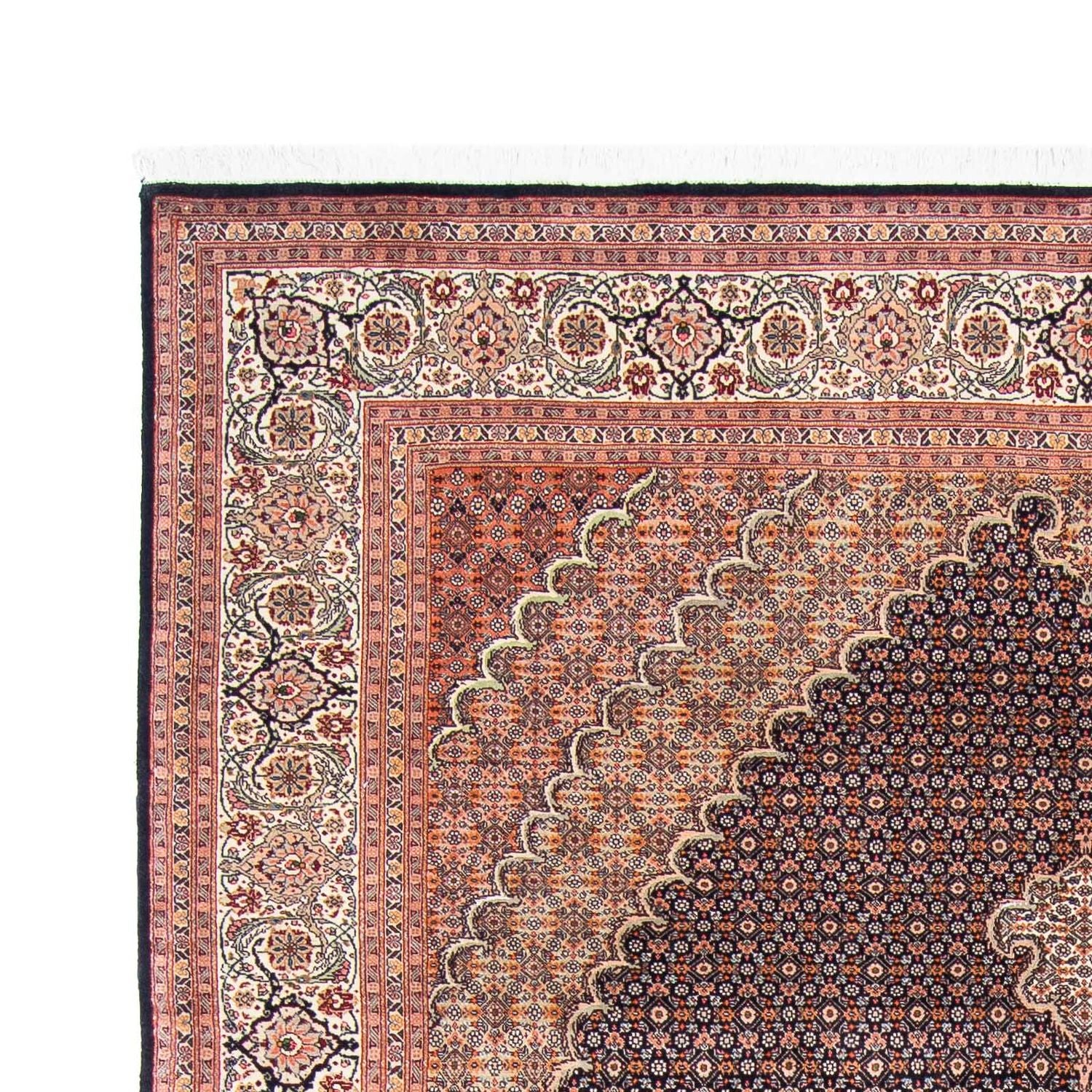 Tapis persan - Tabriz - 294 x 198 cm - bleu foncé