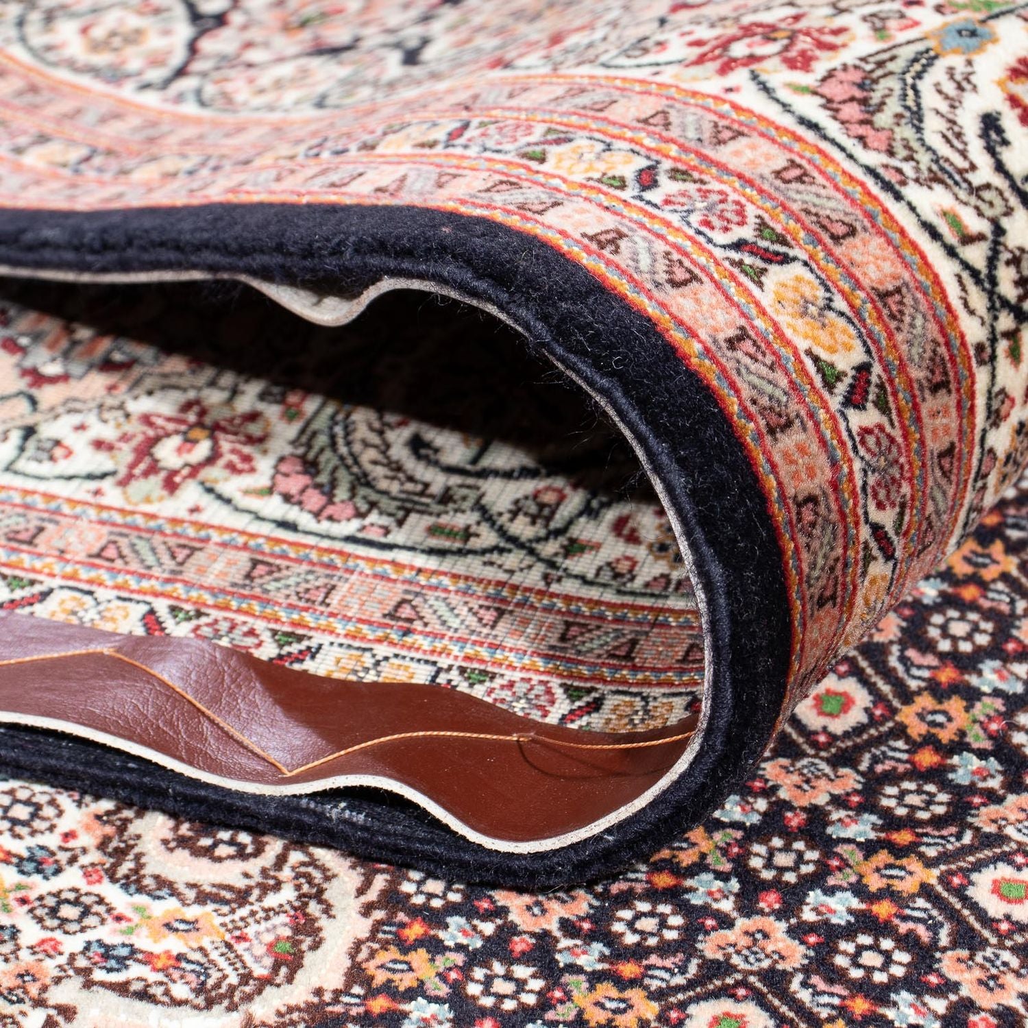 Tapis persan - Tabriz - 294 x 198 cm - bleu foncé
