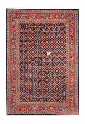 Tapis persan - Tabriz - 295 x 202 cm - bleu foncé