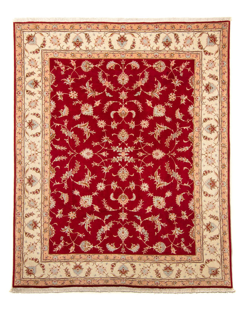 Tapis persan - Tabriz - Royal - 255 x 204 cm - rouge foncé