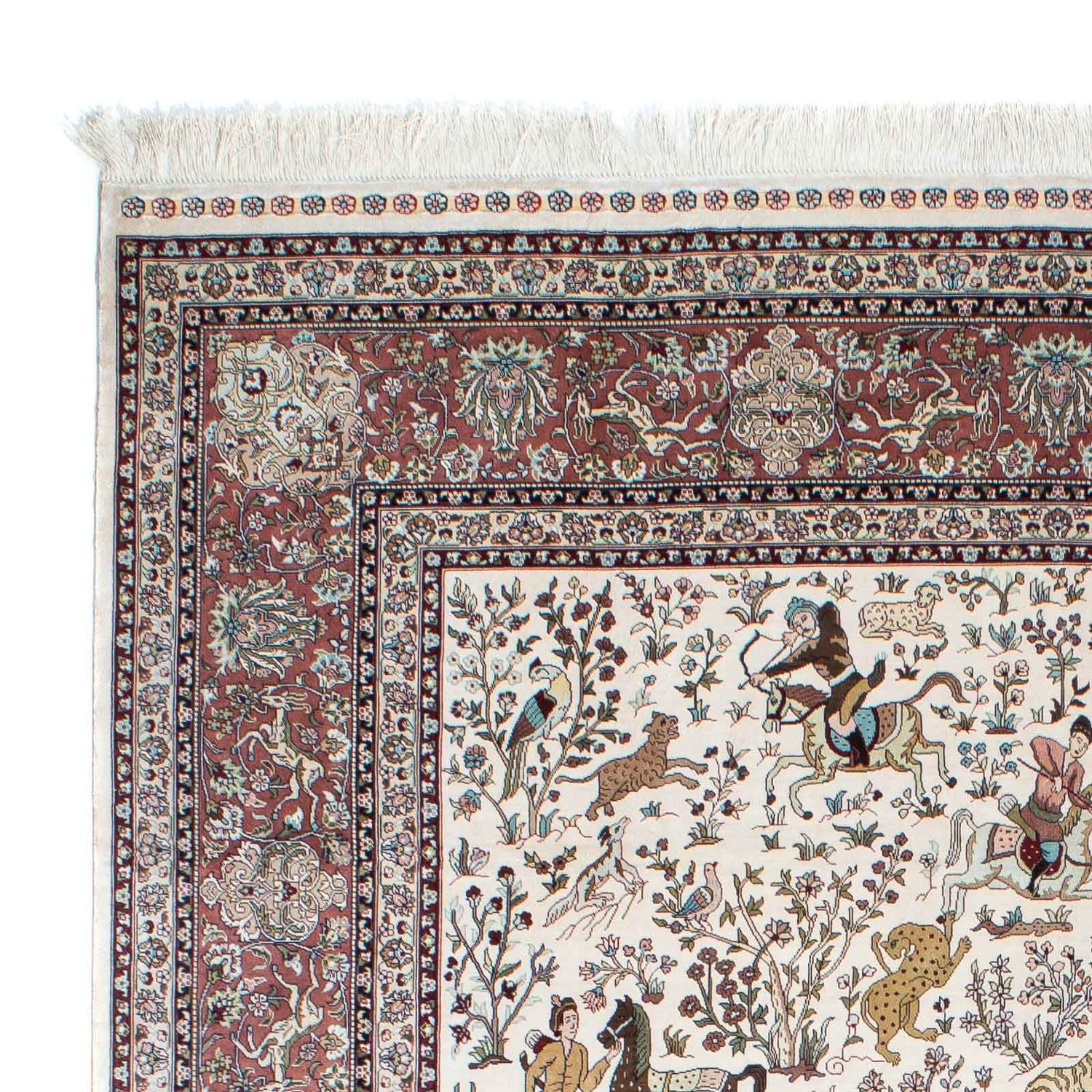 Tapis oriental - Hereke - 244 x 169 cm - beige