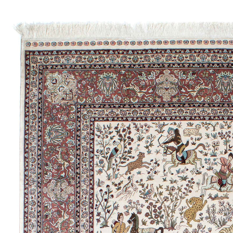Tapis oriental - Hereke - 244 x 169 cm - beige