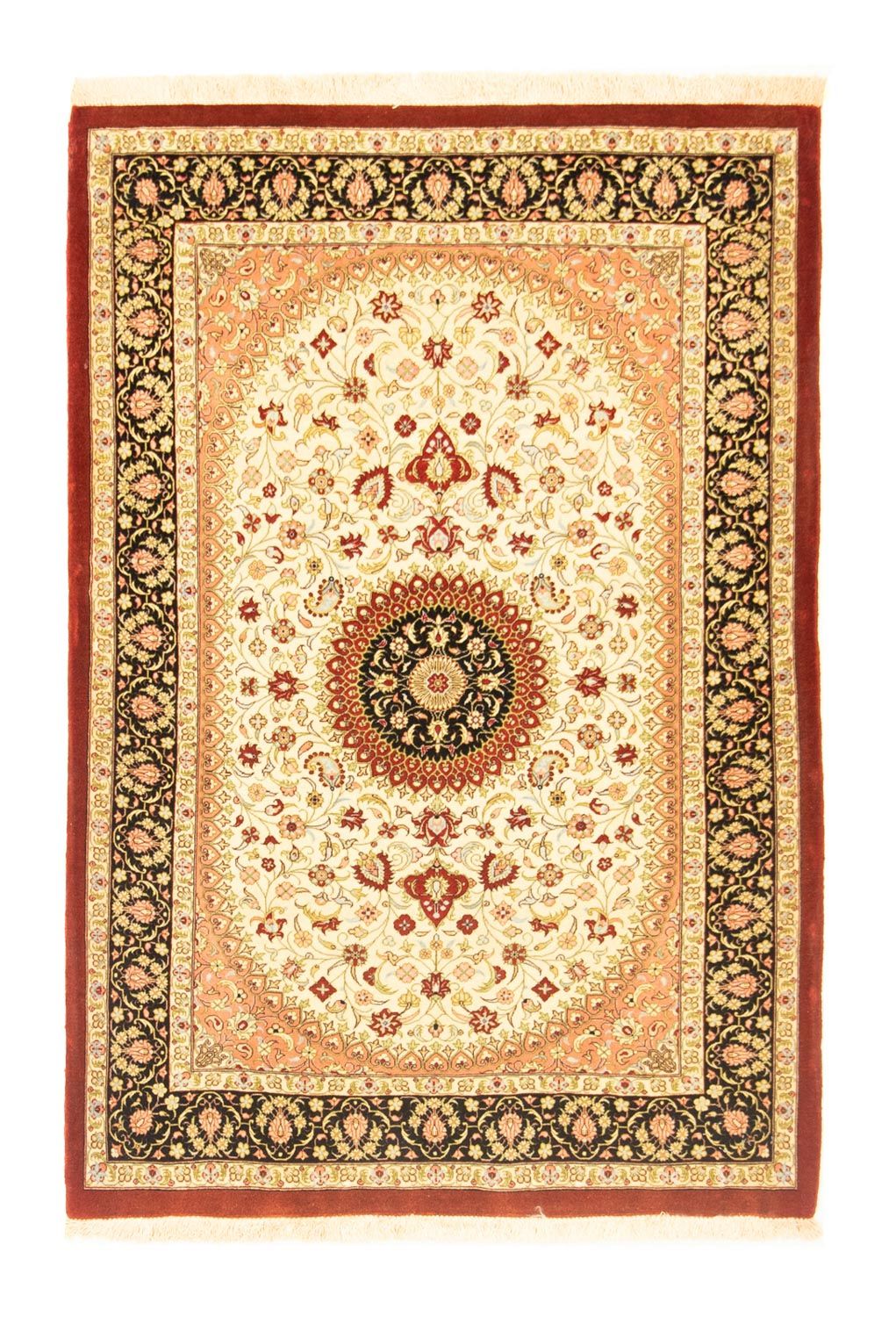 Tapis persan - Ghom - 154 x 107 cm - beige