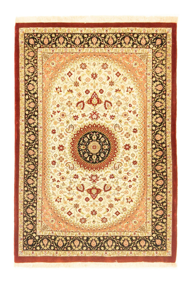 Tapis persan - Ghom - 154 x 107 cm - beige