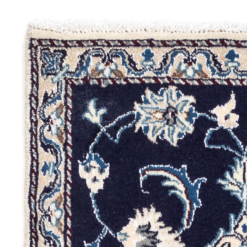 Tapis persan - Nain - 143 x 70 cm - bleu