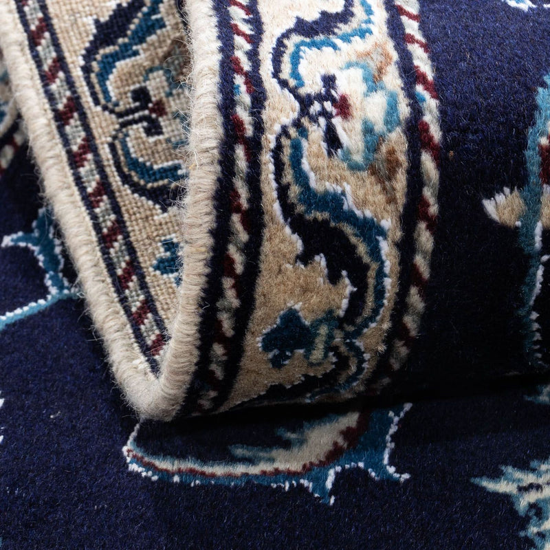 Tapis persan - Nain - 143 x 70 cm - bleu