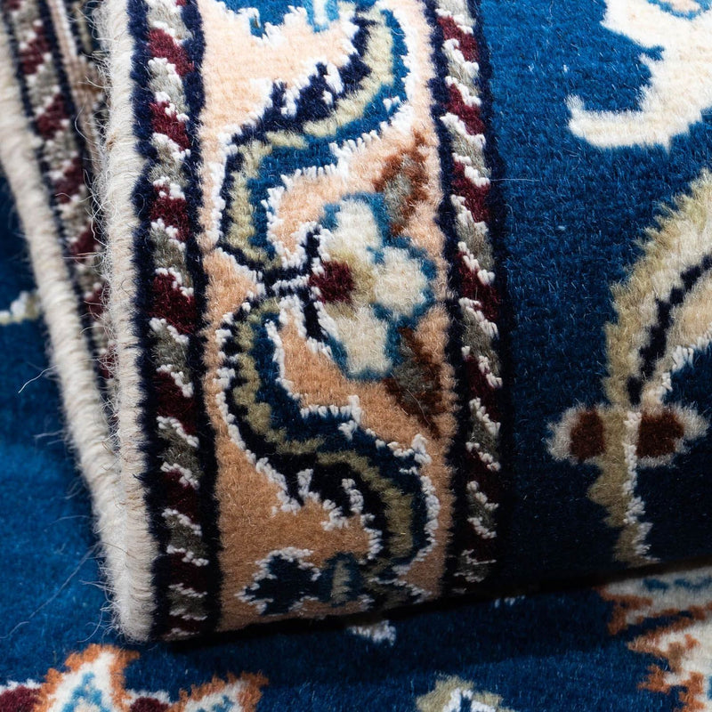 Tapis persan - Nain - 134 x 68 cm - bleu