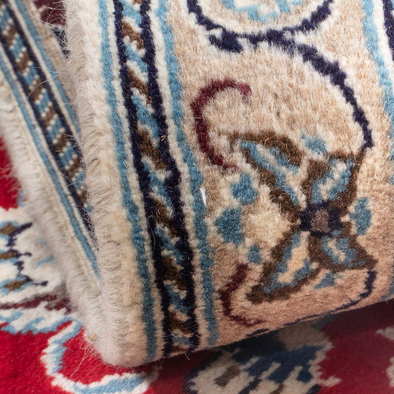 Tapis persan - Nain - 133 x 89 cm - rouge foncé