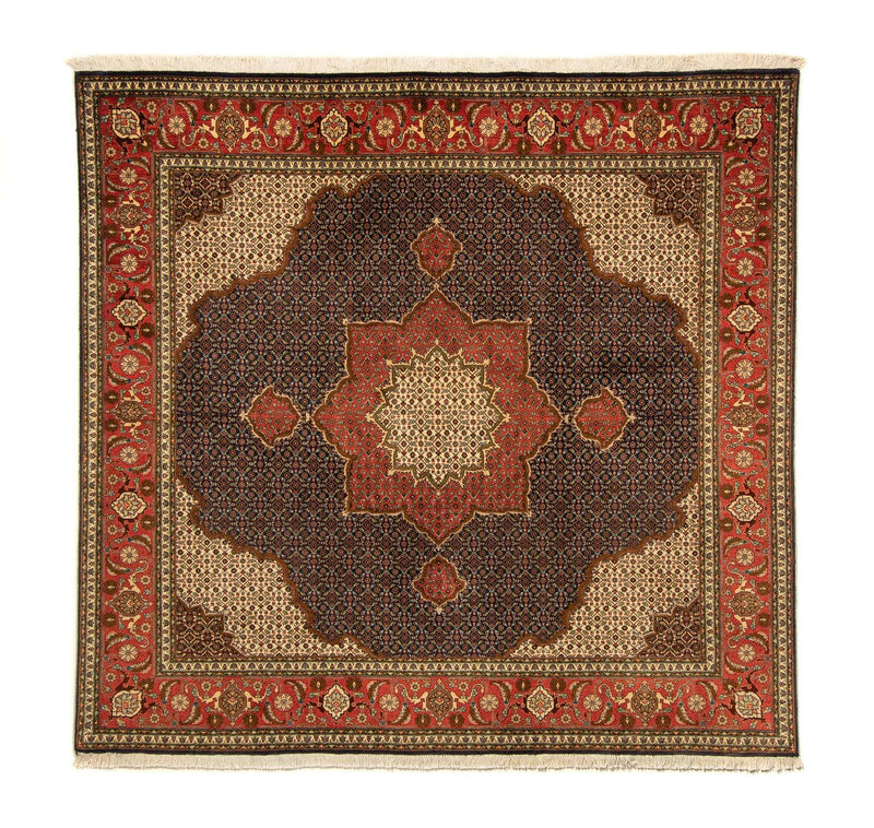 Tapis persan - Tabriz carré  - 201 x 195 cm - bleu foncé