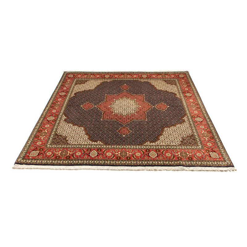 Tapis persan - Tabriz carré  - 201 x 195 cm - bleu foncé