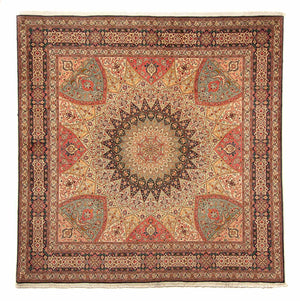 Tapis persan - Tabriz - Royal carré  - 253 x 250 cm - multicolore
