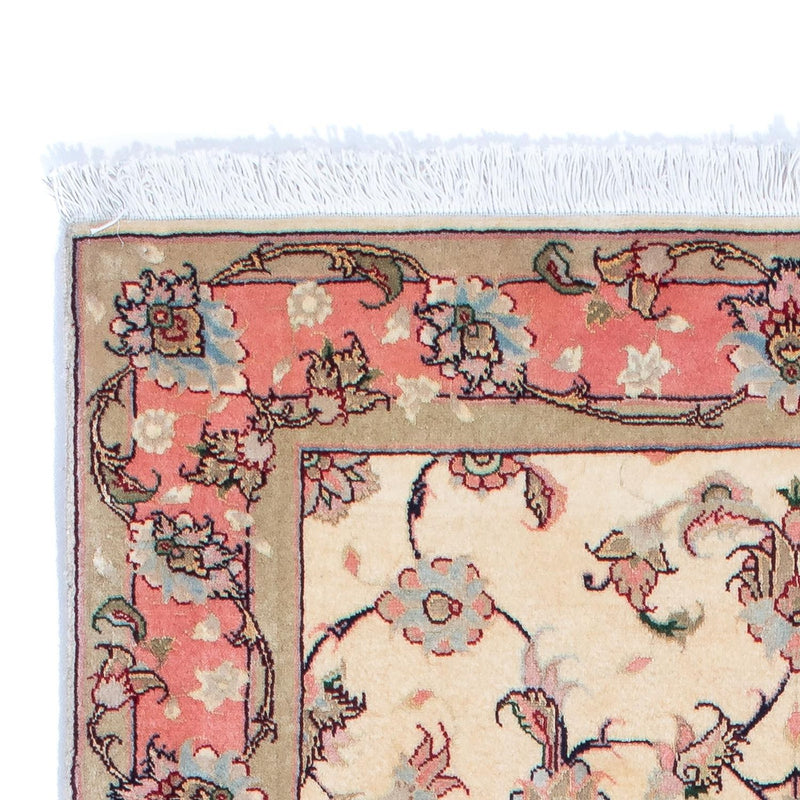 Tapis de couloir Tapis persan - Tabriz - Royal - 200 x 77 cm - beige