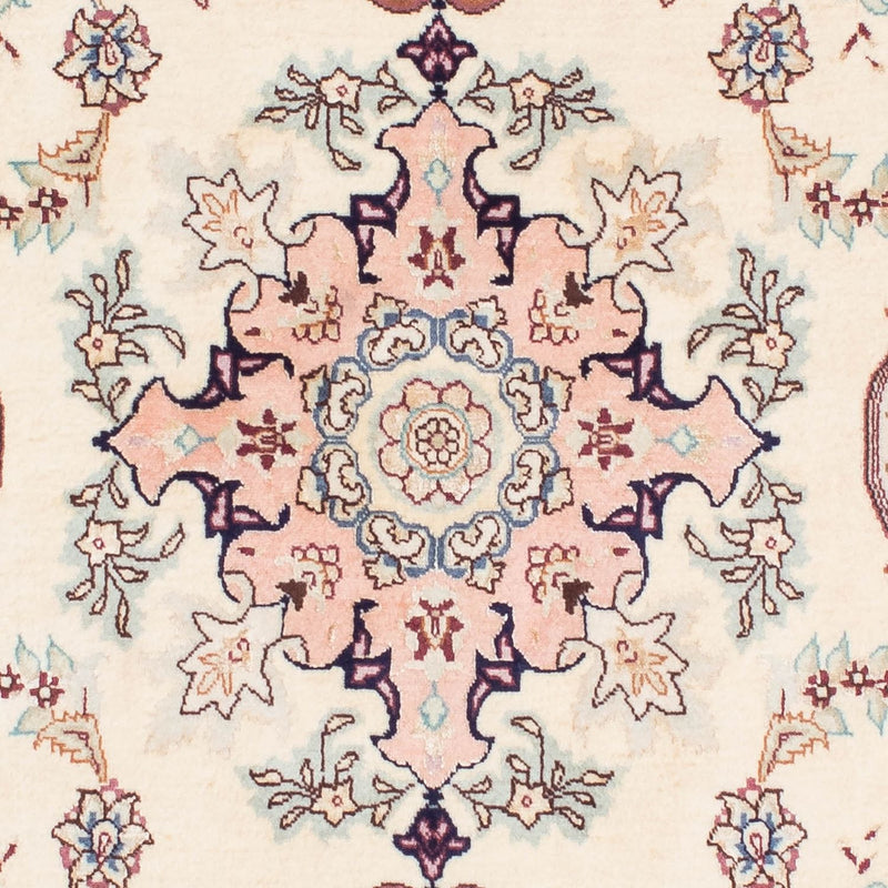 Tapis de couloir Tapis persan - Tabriz - Royal - 212 x 81 cm - beige