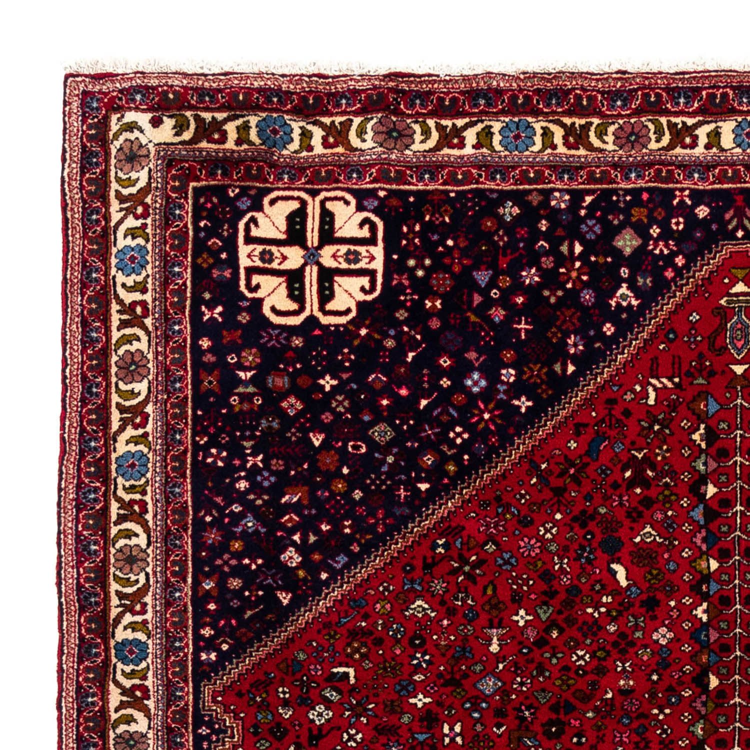 Tapis persan - Nomadic - 292 x 200 cm - rouge foncé