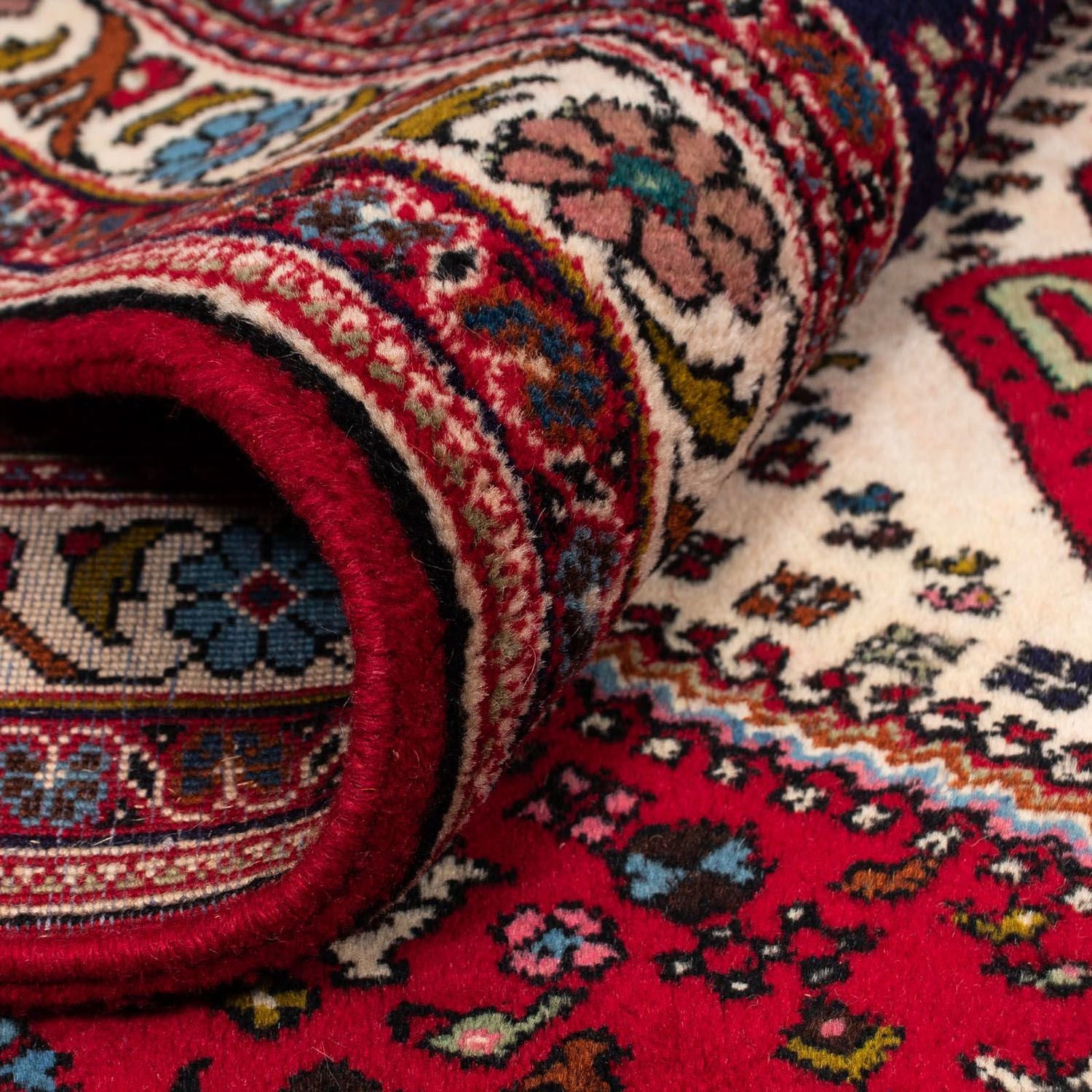 Tapis persan - Nomadic - 292 x 200 cm - rouge foncé