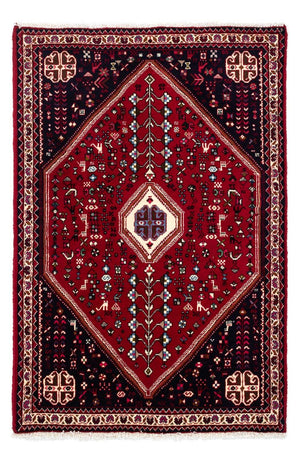 Tapis persan - Nomadic - 150 x 98 cm - rouge foncé