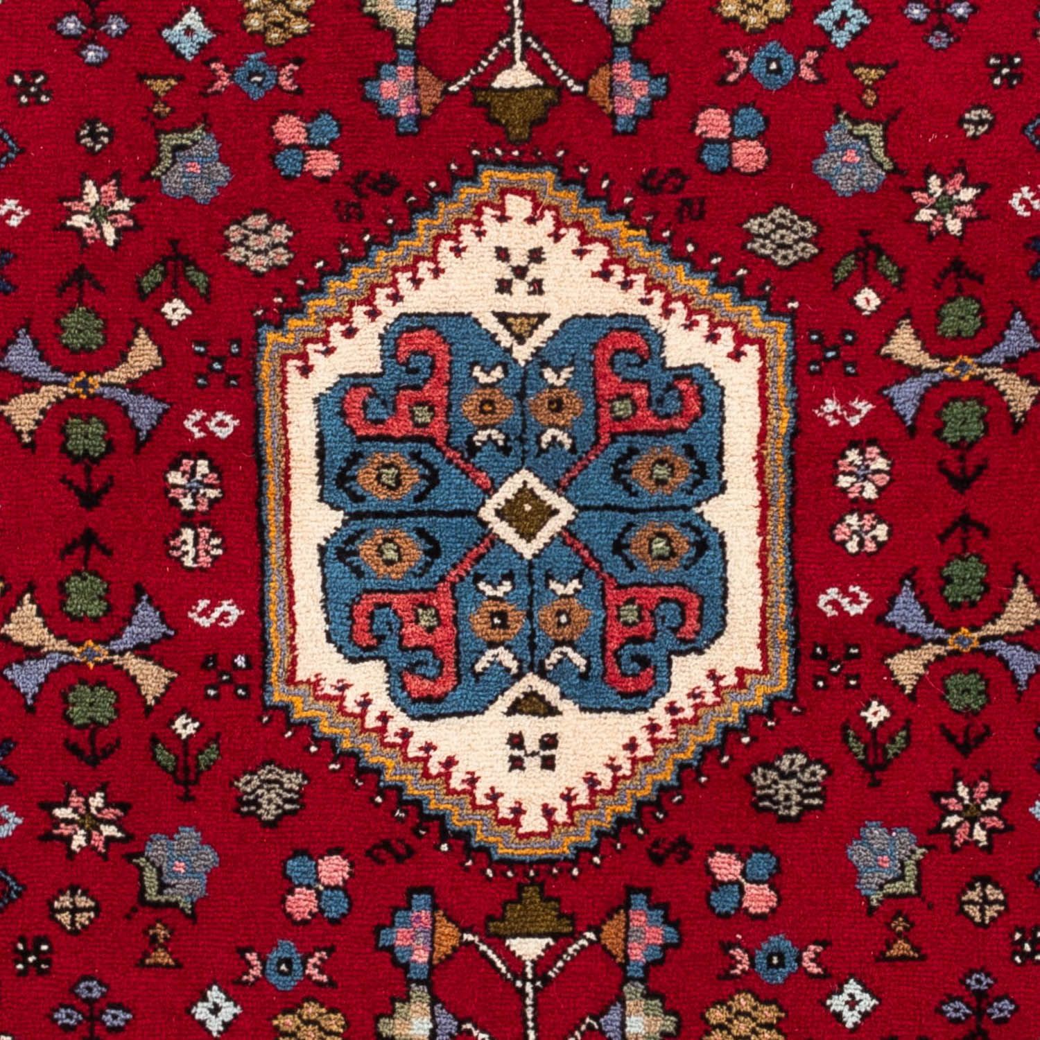 Tapis persan - Nomadic - 144 x 98 cm - rouge foncé