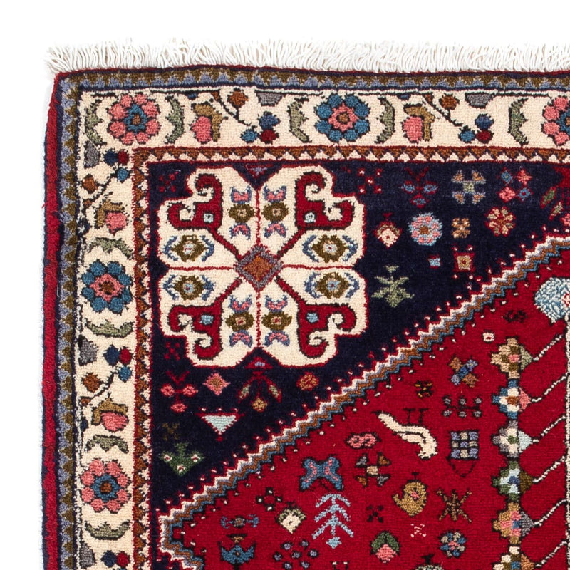 Tapis persan - Nomadic - 144 x 98 cm - rouge foncé
