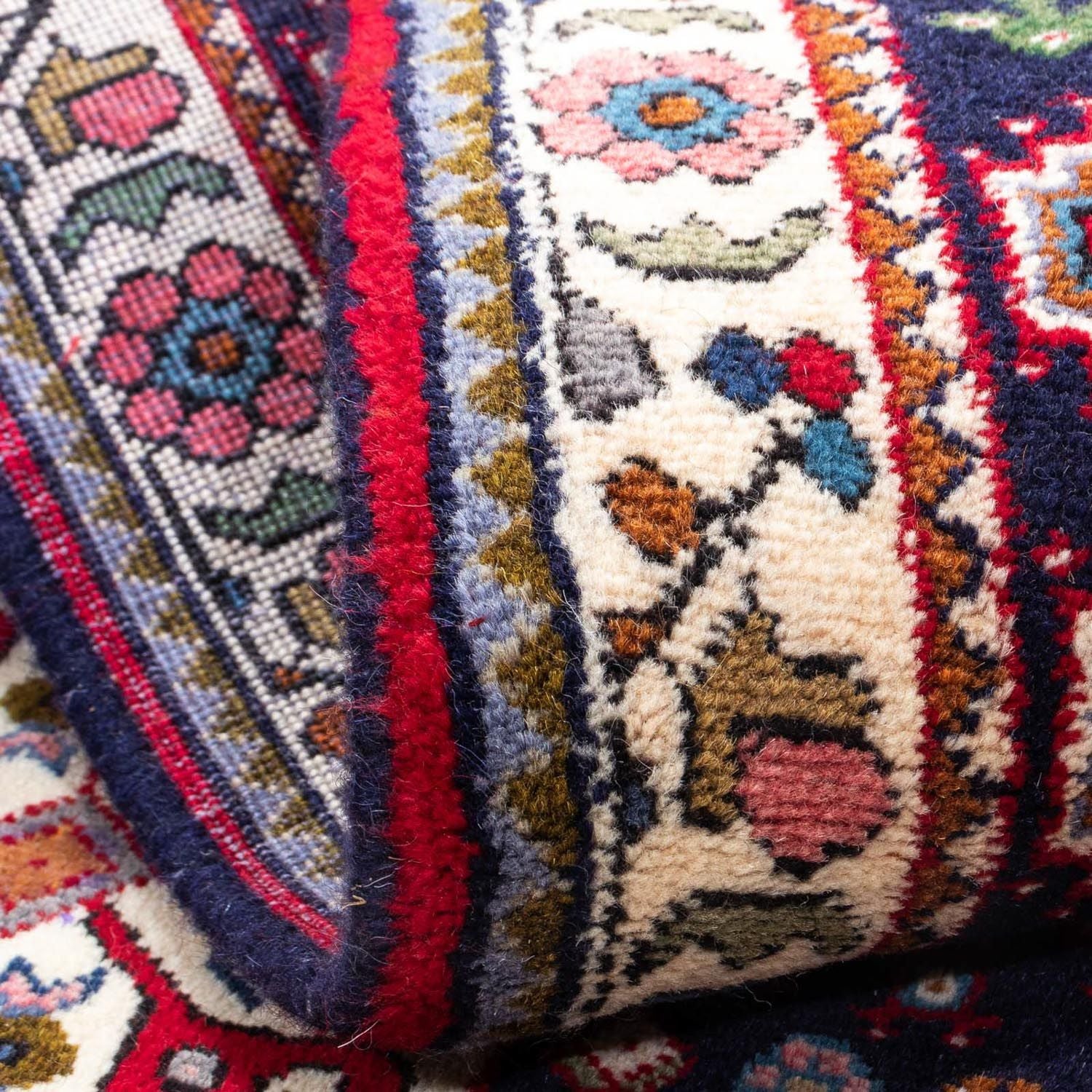 Tapis persan - Nomadic - 144 x 98 cm - rouge foncé