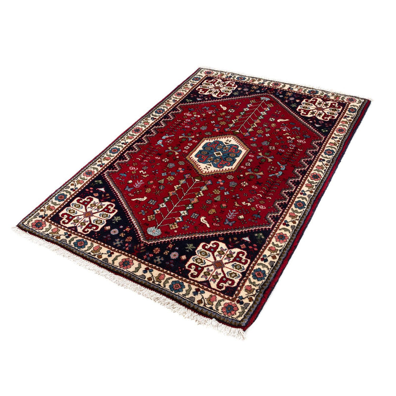 Tapis persan - Nomadic - 144 x 98 cm - rouge foncé