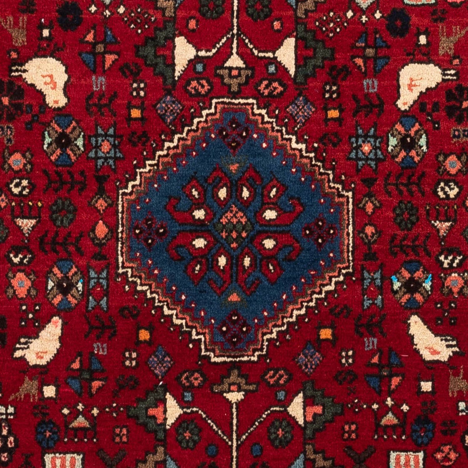 Tapis persan - Nomadic - 145 x 100 cm - rouge foncé