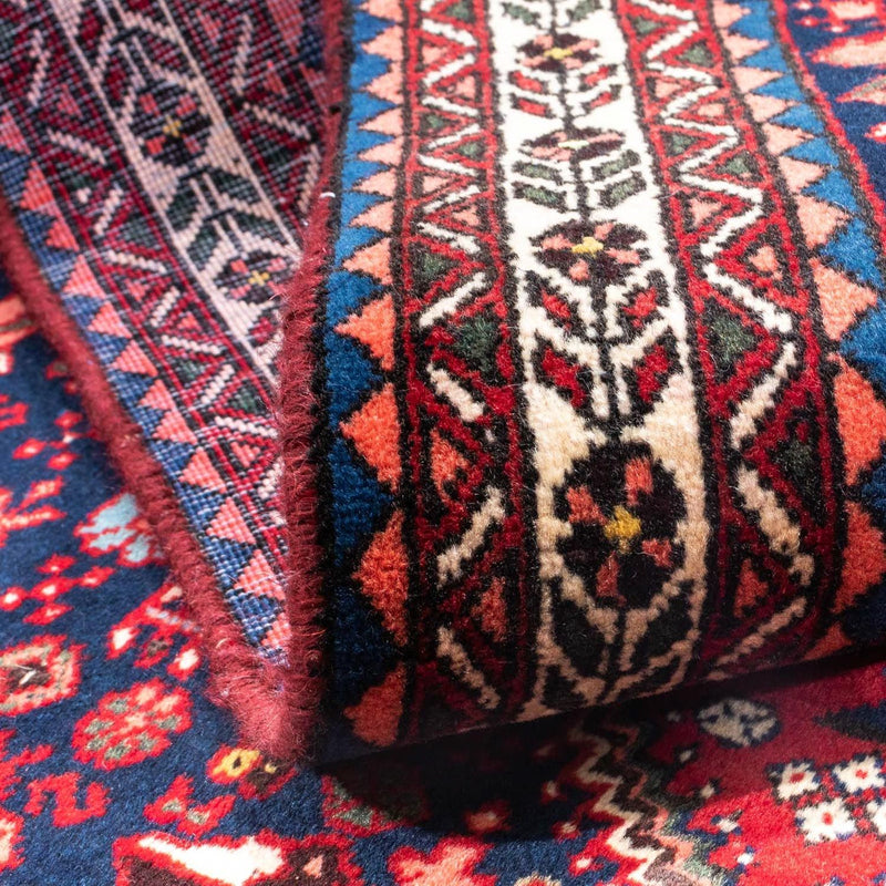 Tapis persan - Nomadic - 145 x 100 cm - rouge foncé