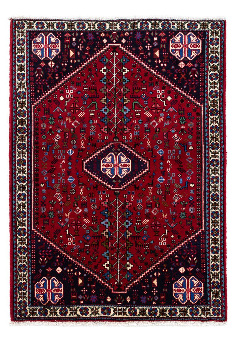 Tapis persan - Nomadic - 148 x 100 cm - rouge foncé