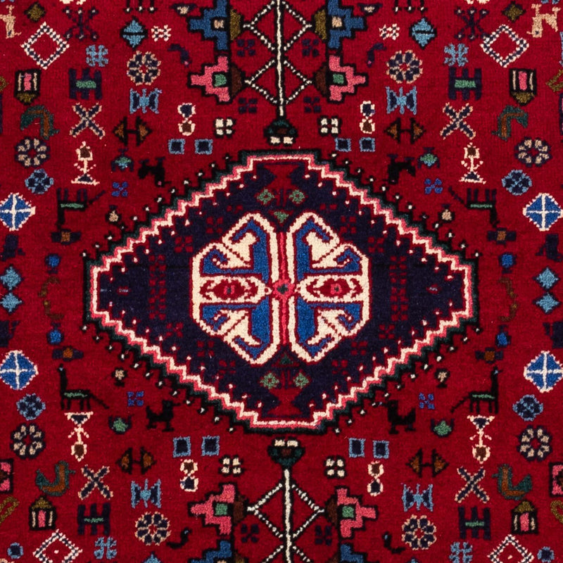 Tapis persan - Nomadic - 148 x 100 cm - rouge foncé