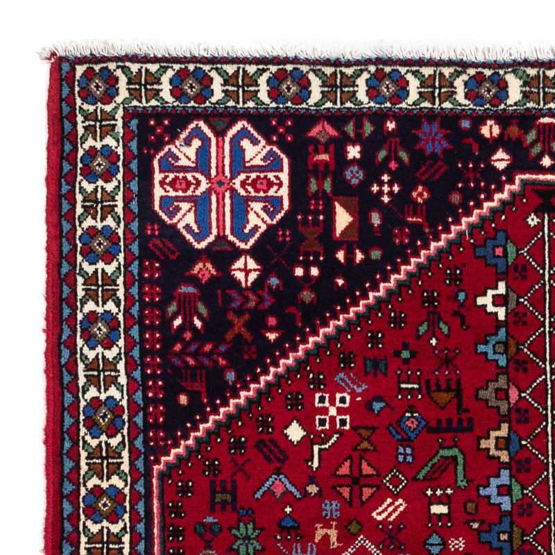Tapis persan - Nomadic - 148 x 100 cm - rouge foncé