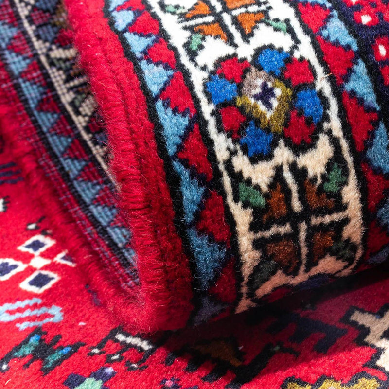 Tapis persan - Nomadic - 148 x 100 cm - rouge foncé