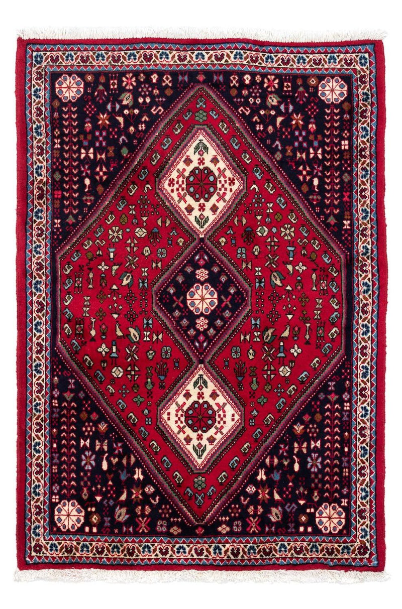 Tapis persan - Nomadic - 143 x 97 cm - rouge foncé