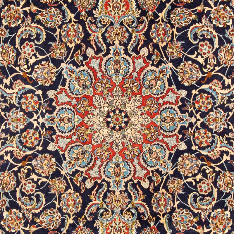 Tapis persan - Isfahan - Premium - 300 x 200 cm - bleu foncé