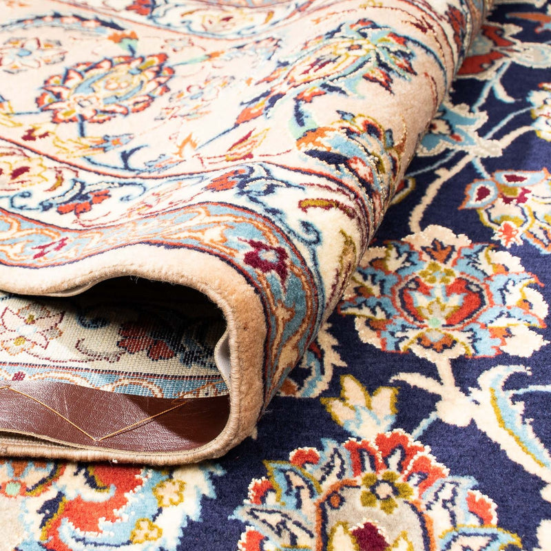 Tapis persan - Isfahan - Premium - 308 x 200 cm - bleu foncé