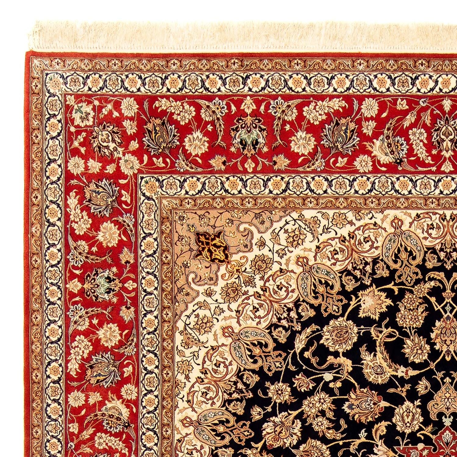 Tapis persan - Isfahan - Premium - 344 x 255 cm - rouge foncé