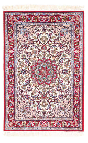 Tapis persan - Isfahan - Premium - 105 x 70 cm - beige