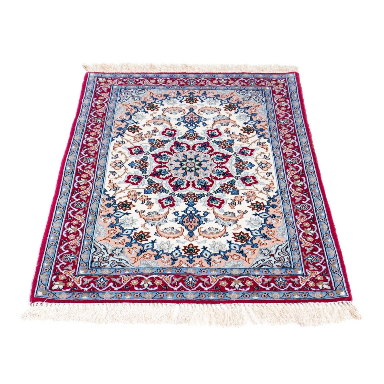 Tapis persan - Isfahan - Premium - 100 x 71 cm - beige
