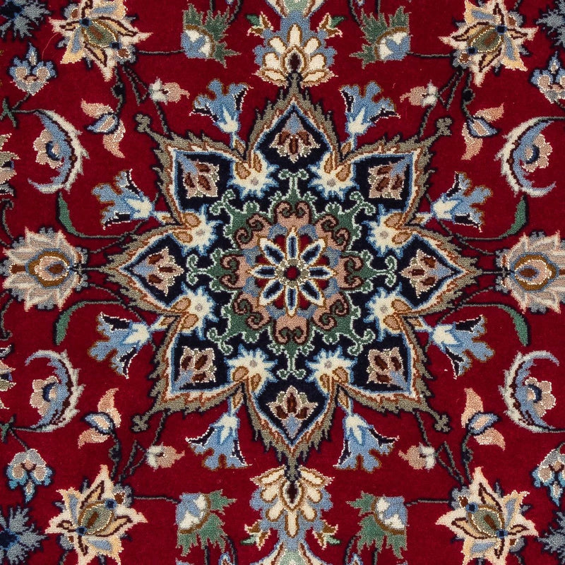 Tapis persan - Isfahan - Premium - 100 x 70 cm - rouge foncé