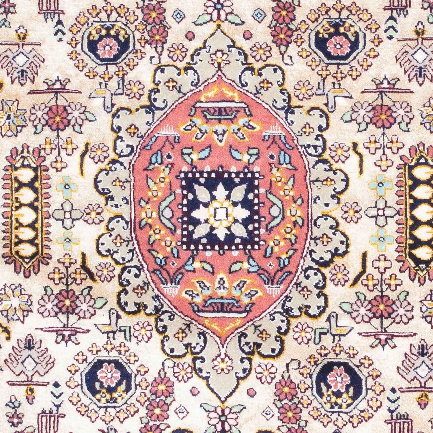 Tapis persan - Isfahan - Premium - 126 x 83 cm - bleu clair