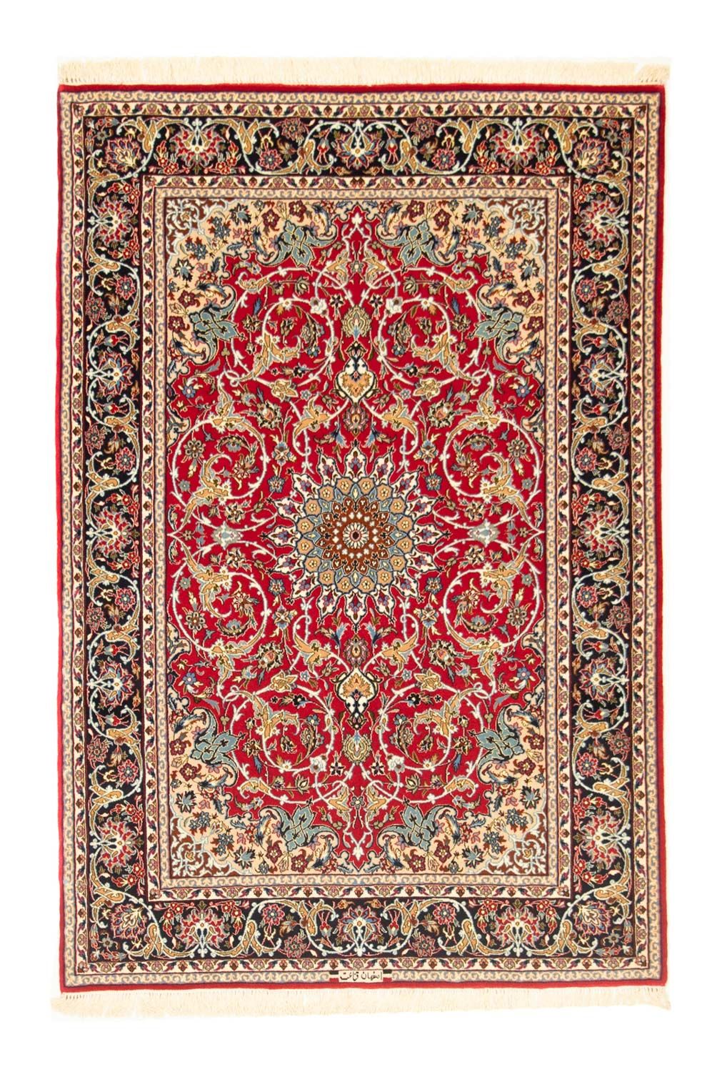 Tapis persan - Isfahan - Premium - 161 x 109 cm - rouge