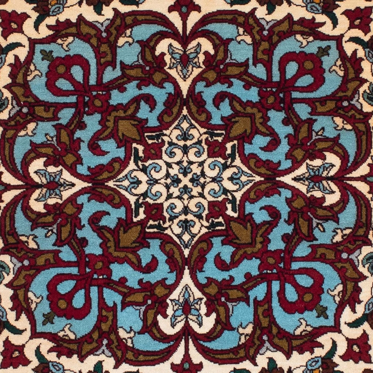 Tapis persan - Isfahan - Premium - 137 x 90 cm - rouge foncé