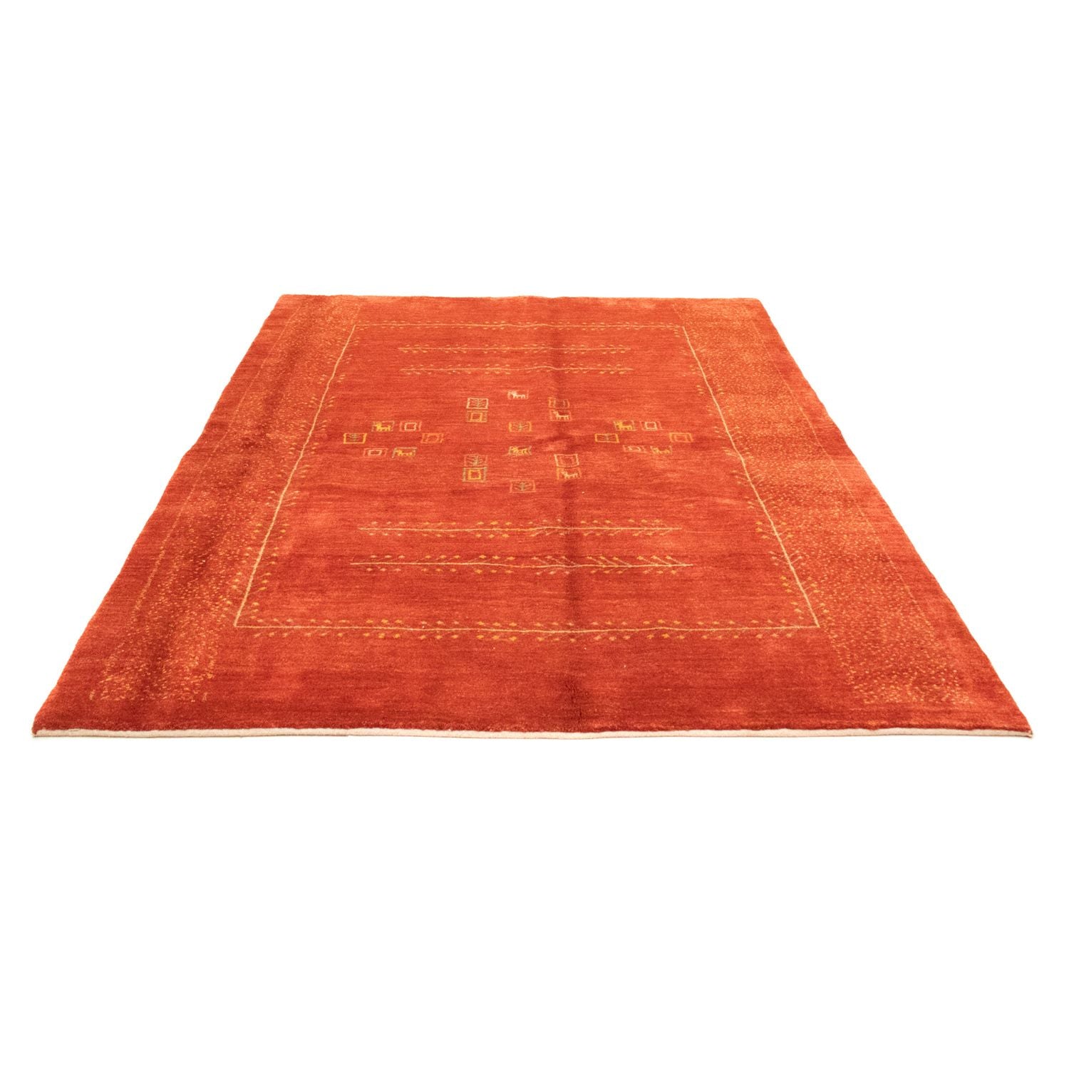 Tapis Gabbeh - Persan - 228 x 165 cm - rouge