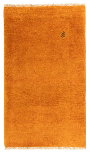 Tapis Gabbeh - Persan - 131 x 80 cm - or