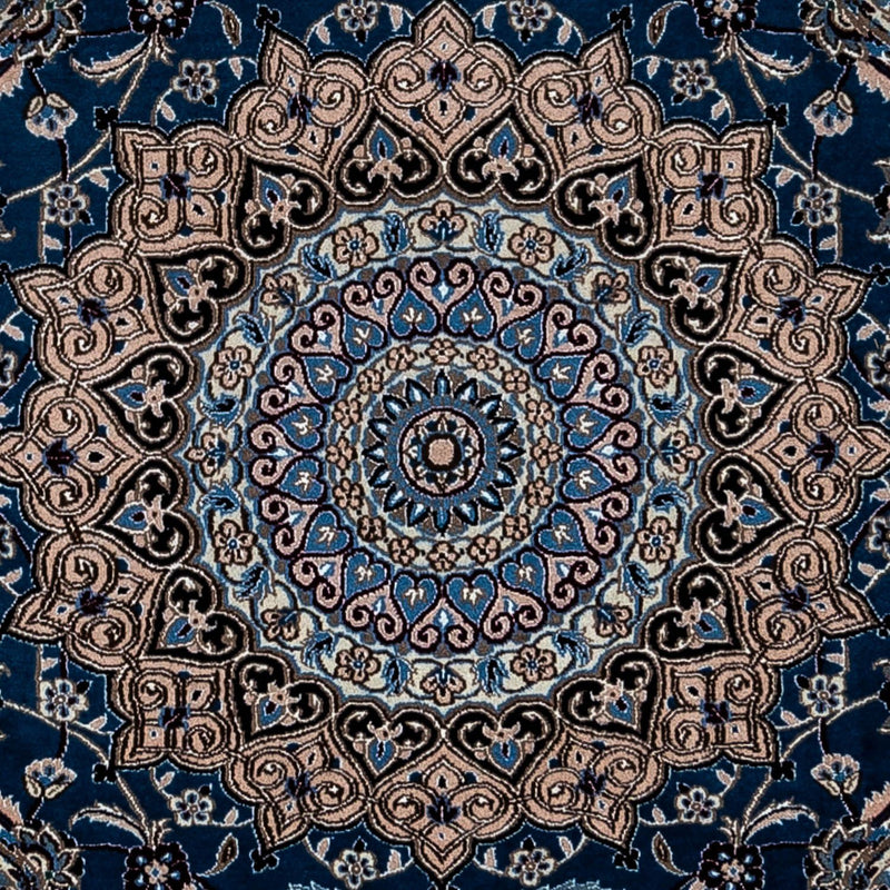Tapis persan - Nain - Royal - 348 x 245 cm - bleu foncé
