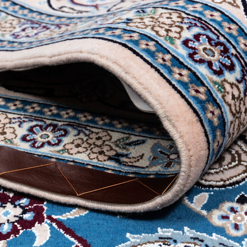 Tapis persan - Nain - Royal - 348 x 245 cm - bleu foncé