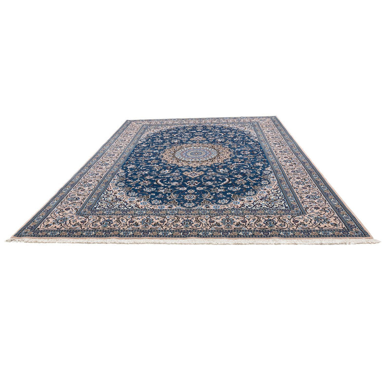 Tapis persan - Nain - Royal - 348 x 245 cm - bleu foncé