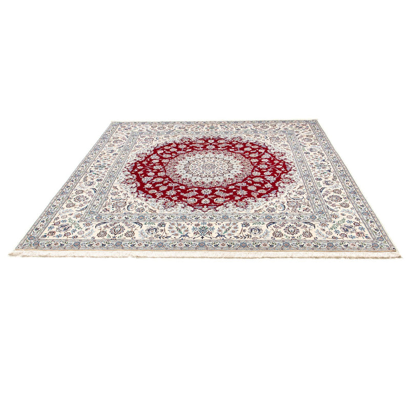 Tapis persan - Nain - Premium carré  - 205 x 202 cm - beige