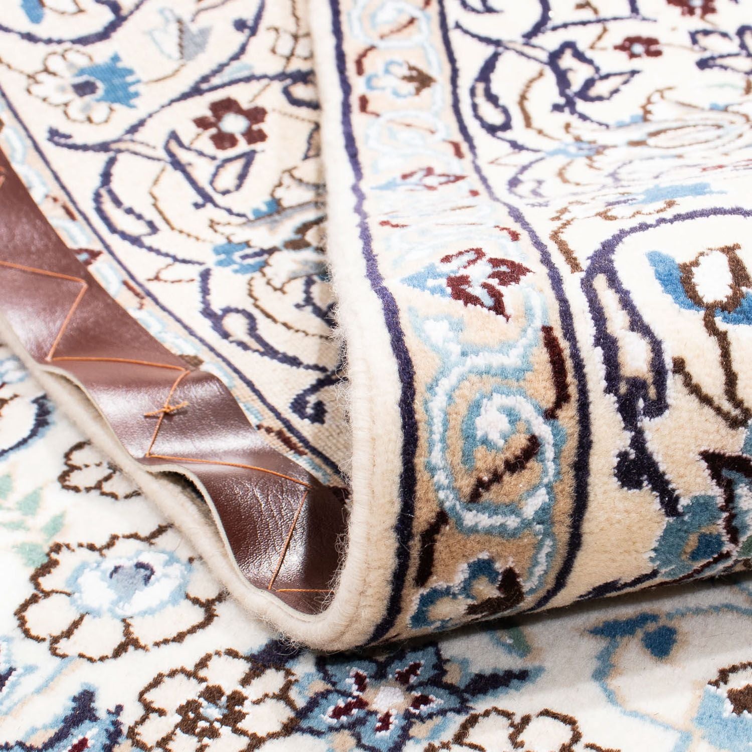 Tapis persan - Nain - Royal carré  - 205 x 198 cm - beige